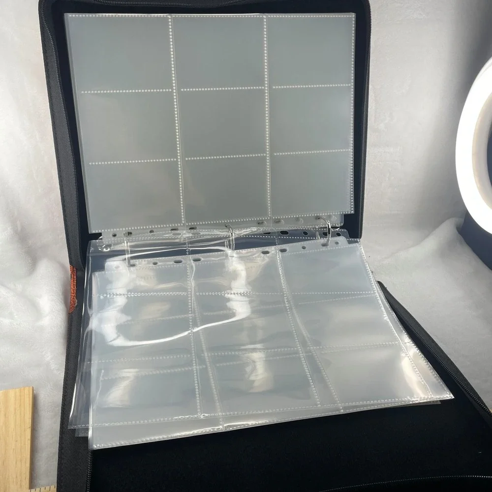 Basketball Trading 360‎ Card Binder Zippered 3-Ring Album 40 9-Pocket Pages